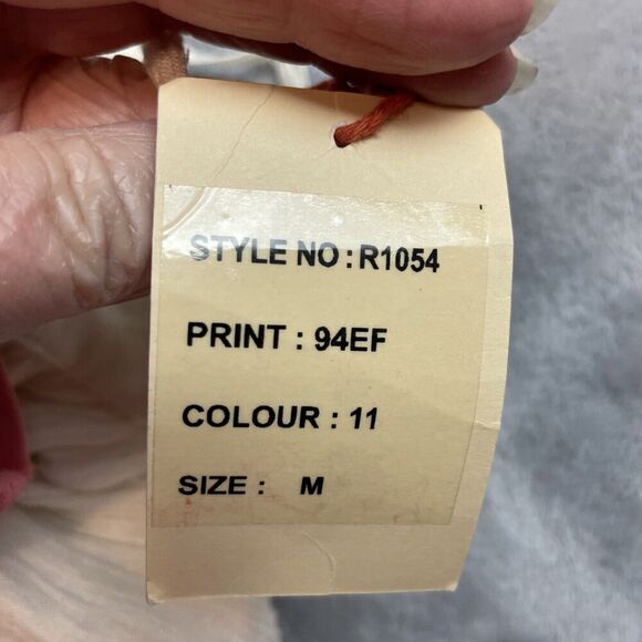 Raga Boho Babydoll Top Dress Womens M White Embroidered Mirrors Hippie NWT - Picture 5 of 13